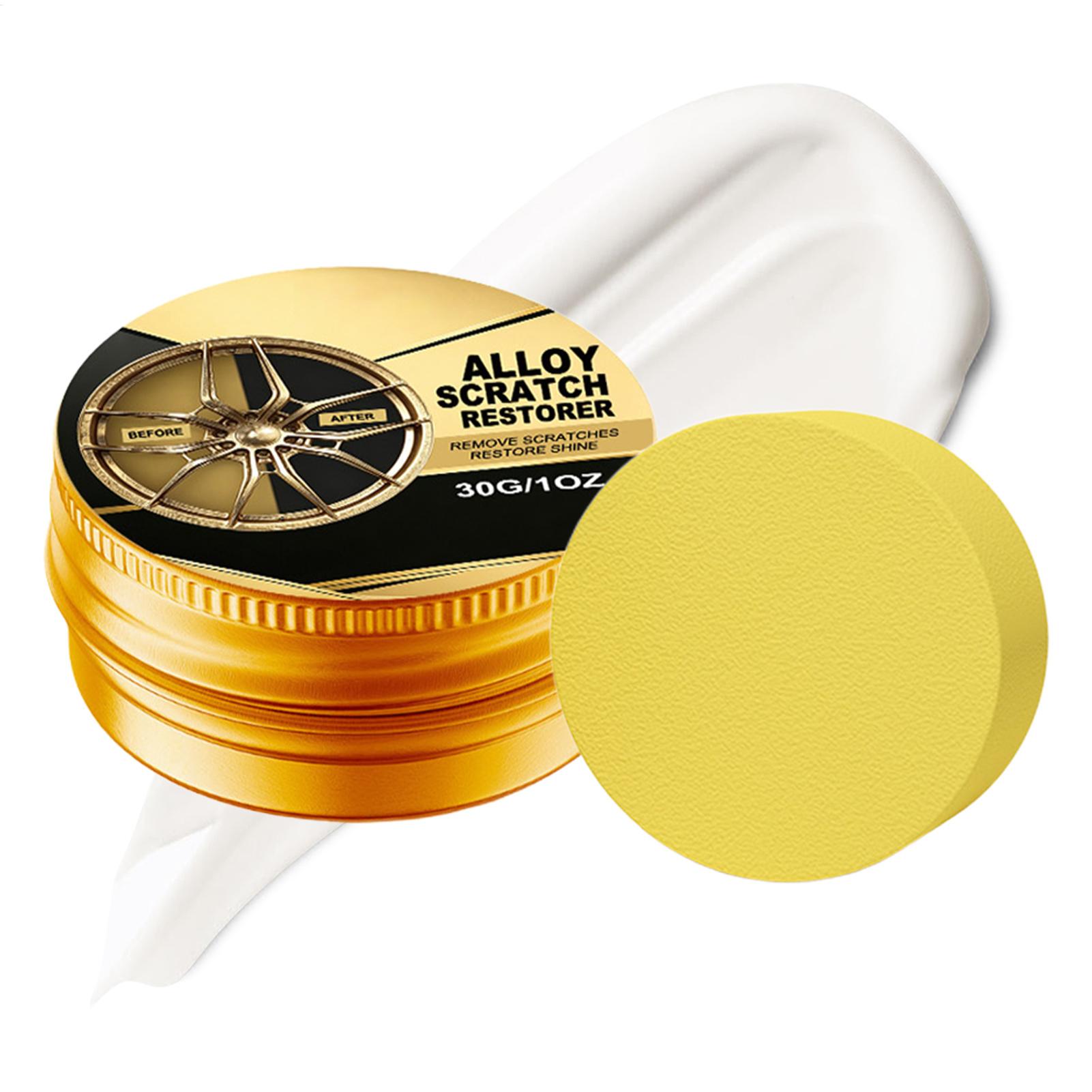 Wheel Cleaner Alloy - 合金製ホイール修理キット 30g クリーナー、研磨ワックス、消しゴム、塗料補修剤、自動車用ホイール修理キット、自動車、オートバイ用。