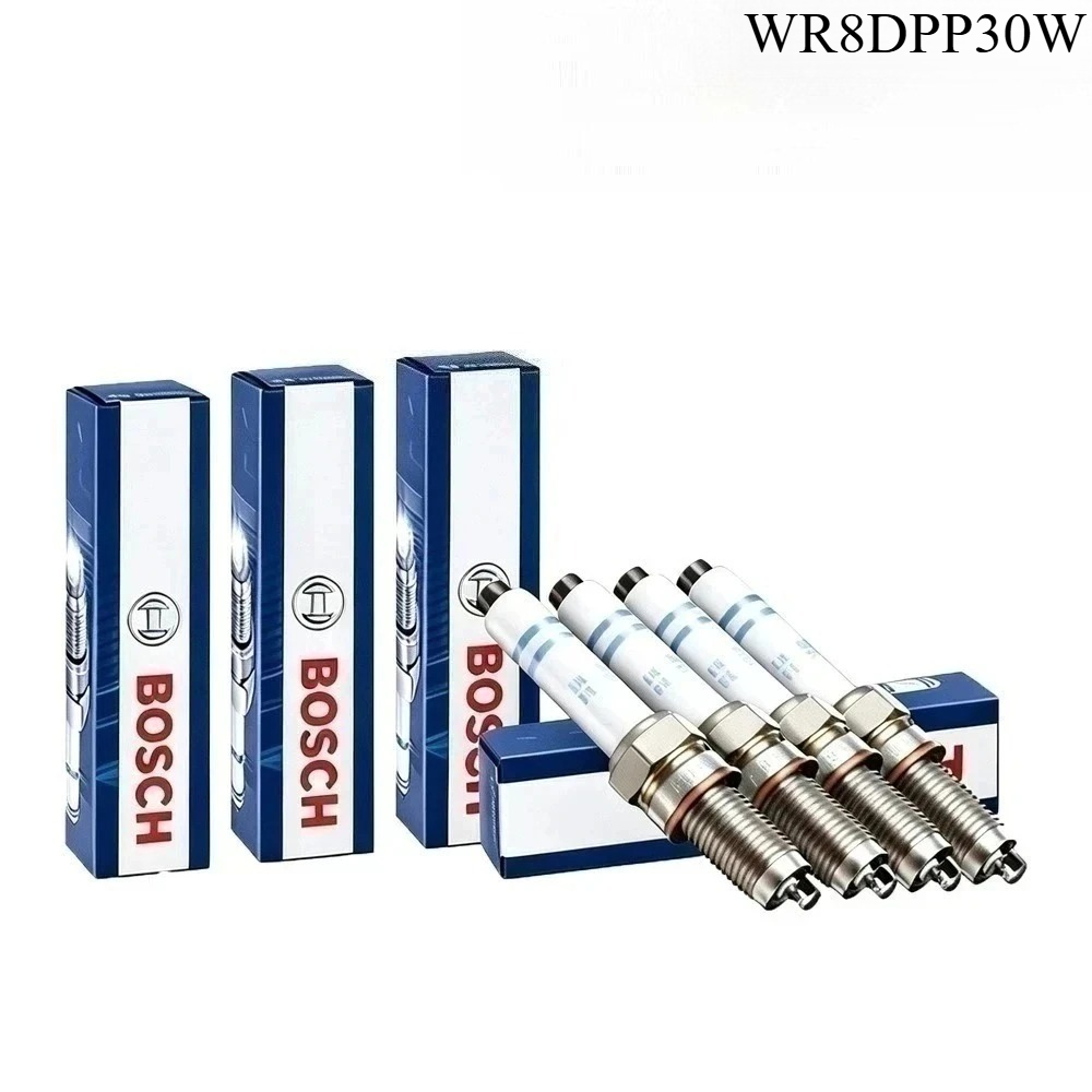 Bosch Spark Plug Platinum - ボッシュ WR8DPP30W スパークプラグは、ジーリー・ウリオウ、シボレー・スパーク、フォルクスワーゲン・サンタナなどの車種に適合します。OE番号 68304174AA、1881811051。