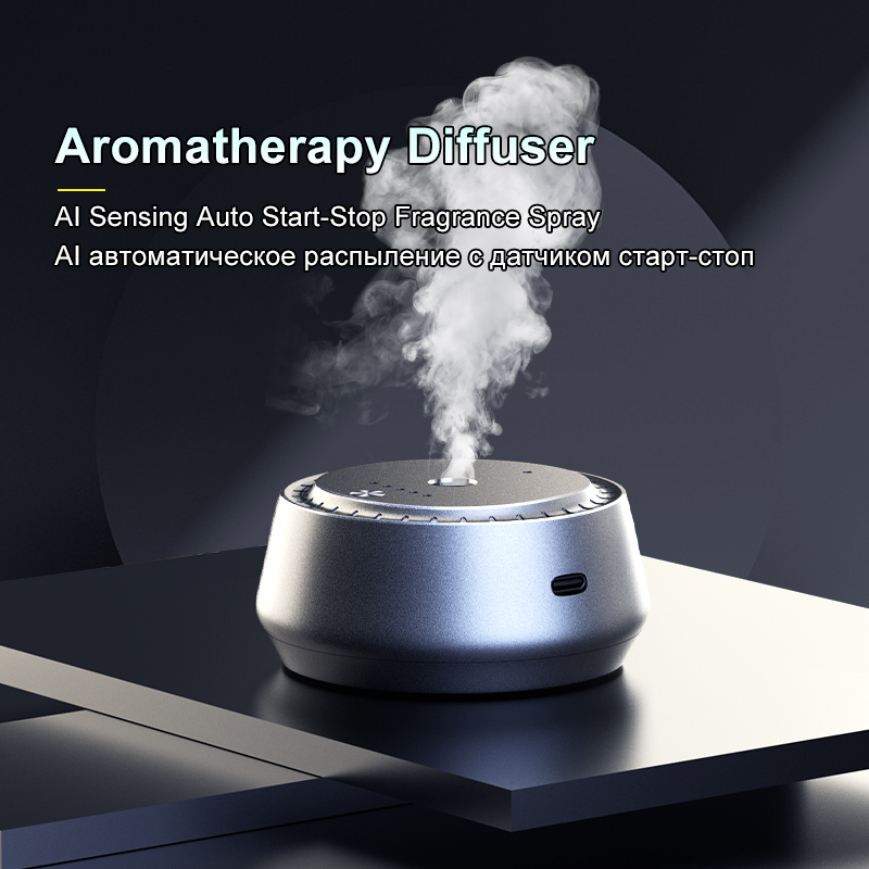 Odor Eliminator Car - スマートアロマディフューザー AI自動感知 スタート/ストップスプレー 素早い消臭 長時間持続する香り 家庭用