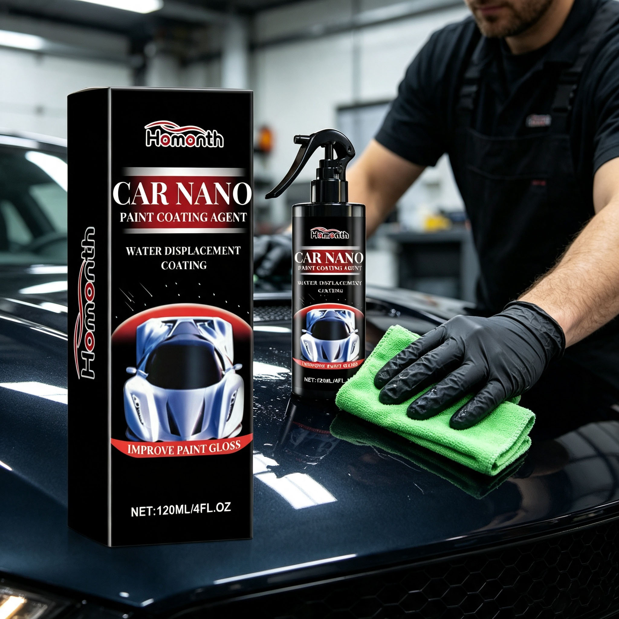 ホモンス カーナノコーティングスプレー 撥水性 傷補修 ボデ - Car Wax Ceramic Coating のレビューと価格