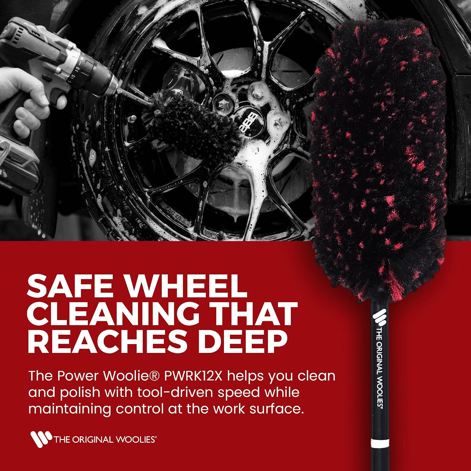ドリル式ホイールクリーニングブラシ – 12インチリムブラシ - Wheel Cleaner Alloy のレビューと価格