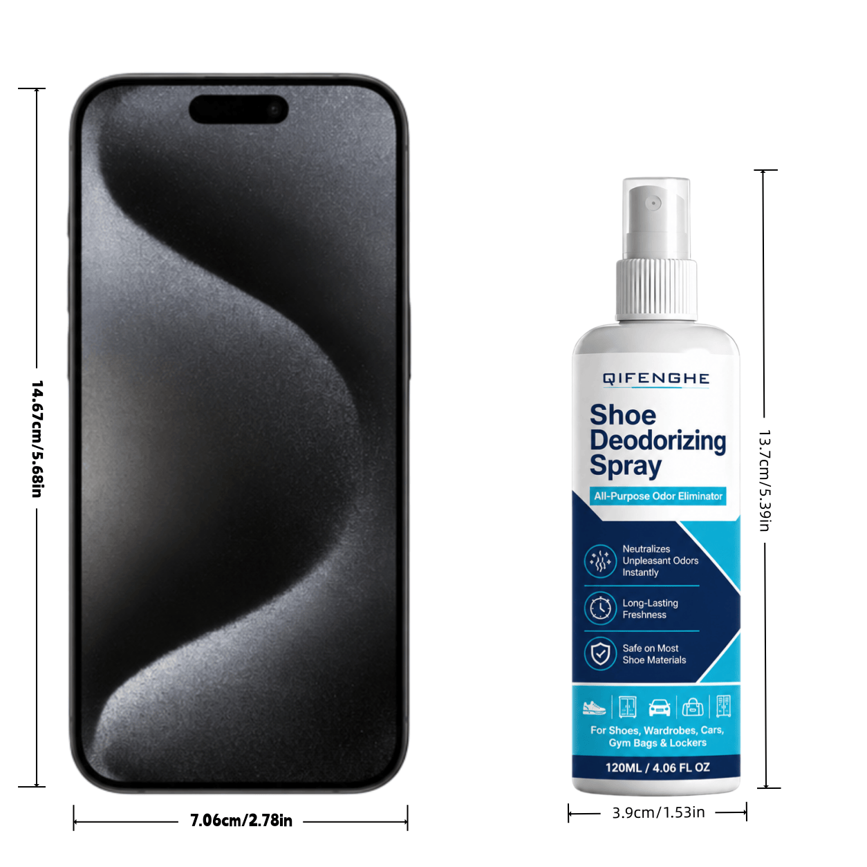 靴の消臭スプレー 120ml - トランク、スペアタイヤ収納 - Odor Eliminator Car のレビューと価格