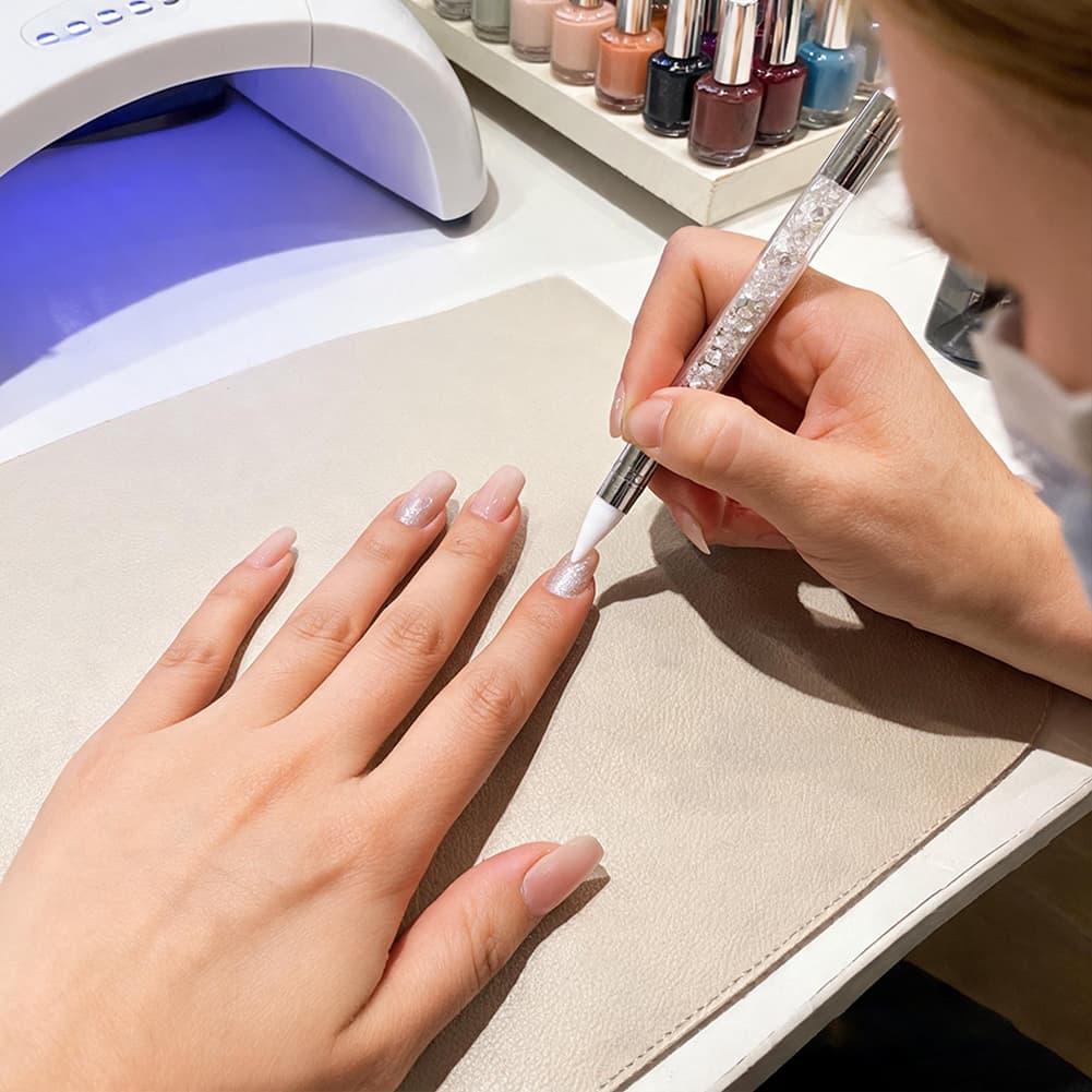 ネイルアート用ダブルヘッドシリコンペン、装飾ペン、グルーアプ - Wax Applicator Pad のレビューと価格